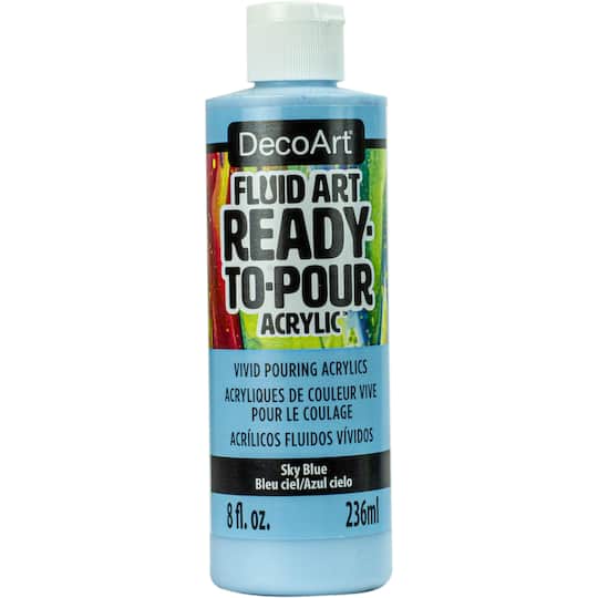 Michaels, DecoArt® Fluid Art Ready-to-Pour Acrylic™ Paint, 8oz. – Category: Acrylic Craft Paint